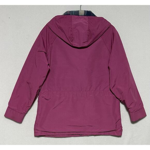 Vintage Woolrich Parka Jacket S 80s Outdoors USA Made Pink Womens Zip Snap - Picture 2 of 10